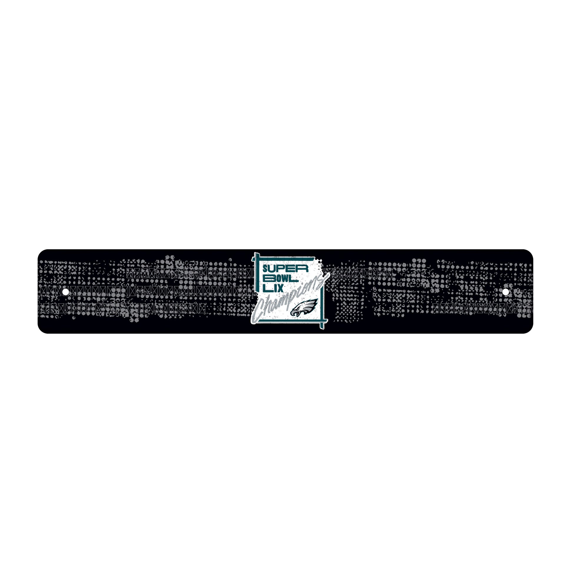 Super Bowl Eagles Metal Street Sign 4x24