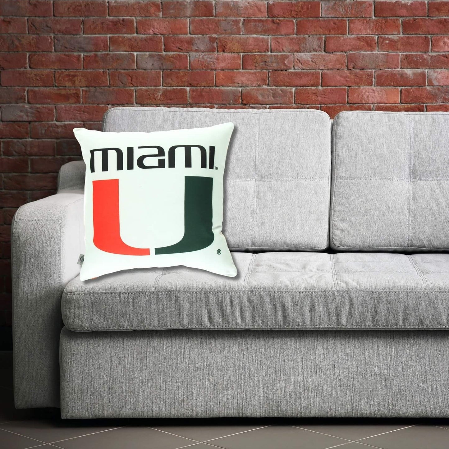 Miami Hurricanes U Throw Pillow Cover