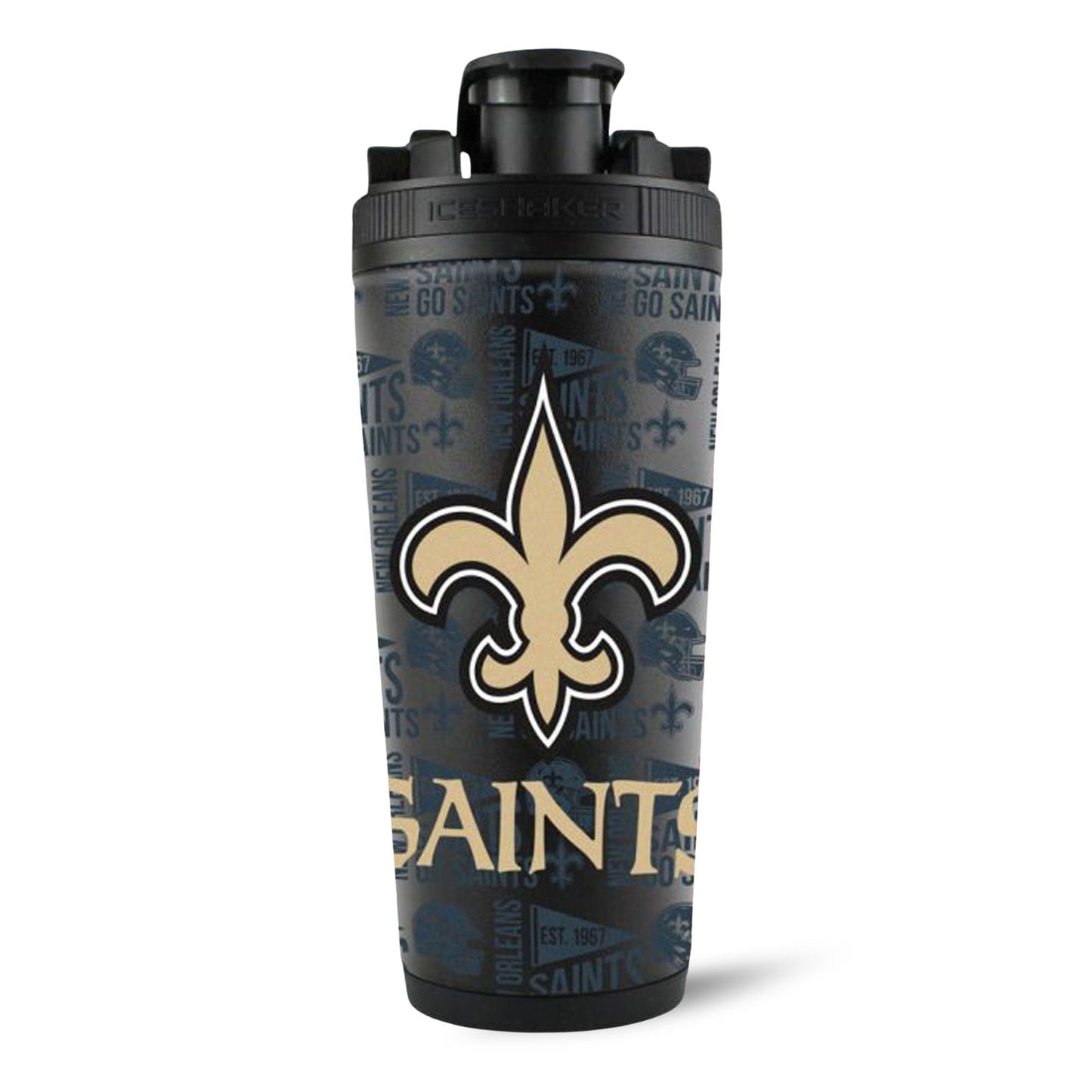 Officially Licensed New Orleans Saints 26oz Ice Shaker
