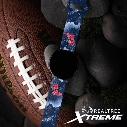 Mississippi Ole Miss Realtree HD  Watchband for Samsung, Garmin, Fossil, and More