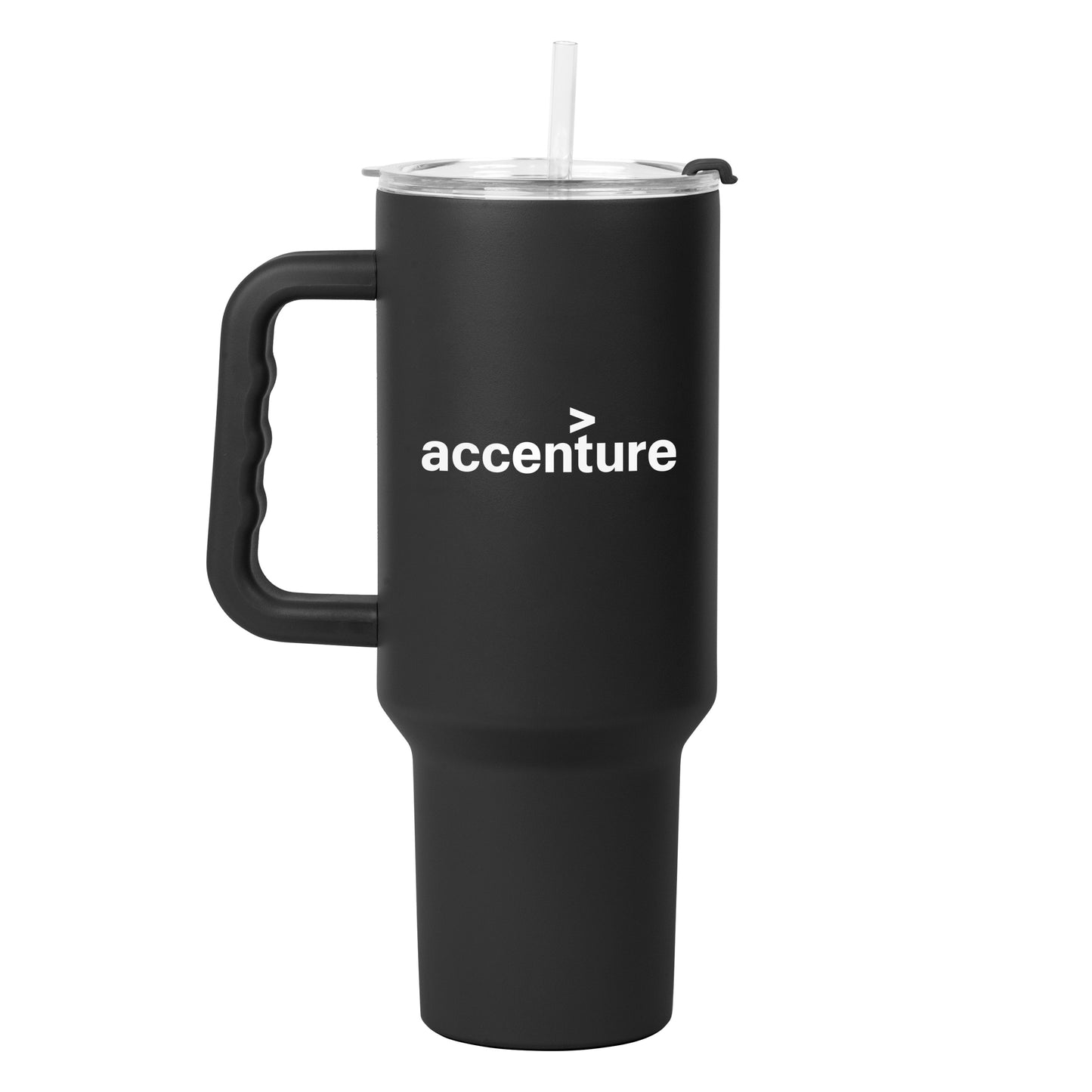 Accenture/NFL 40oz Black Powder Coat Tumbler