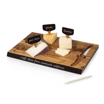 Georgia Bulldogs - Delio Acacia Cheese Cutting Board & Tools Set