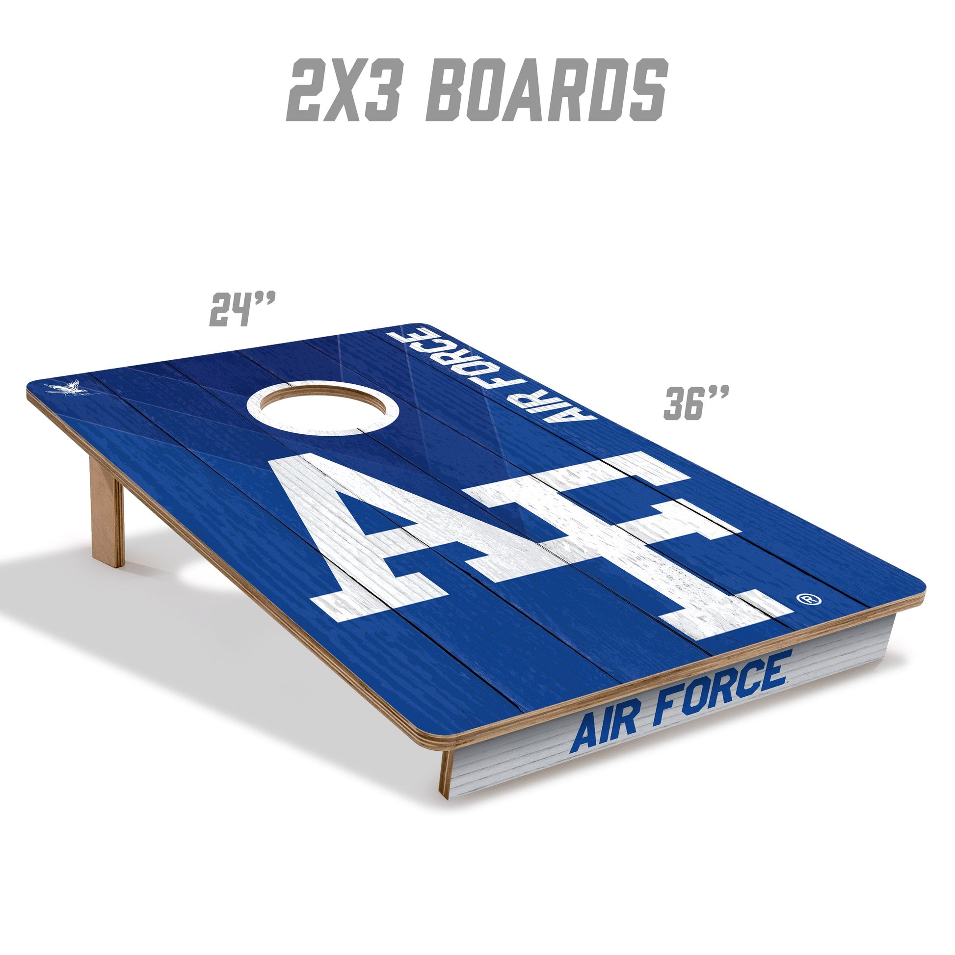 NCAA Air Force Academy 2' X 3' All-Wood Cornhole Set - Alt 4