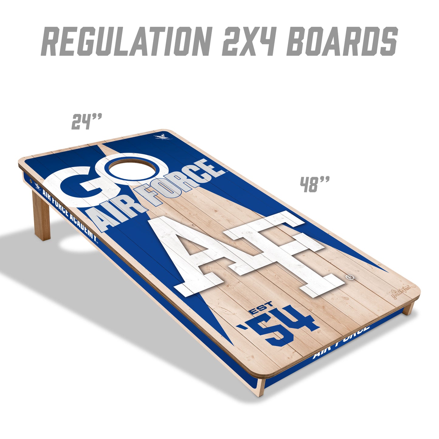 NCAA Air Force Academy 2' x 4' Slogan Series Cornhole