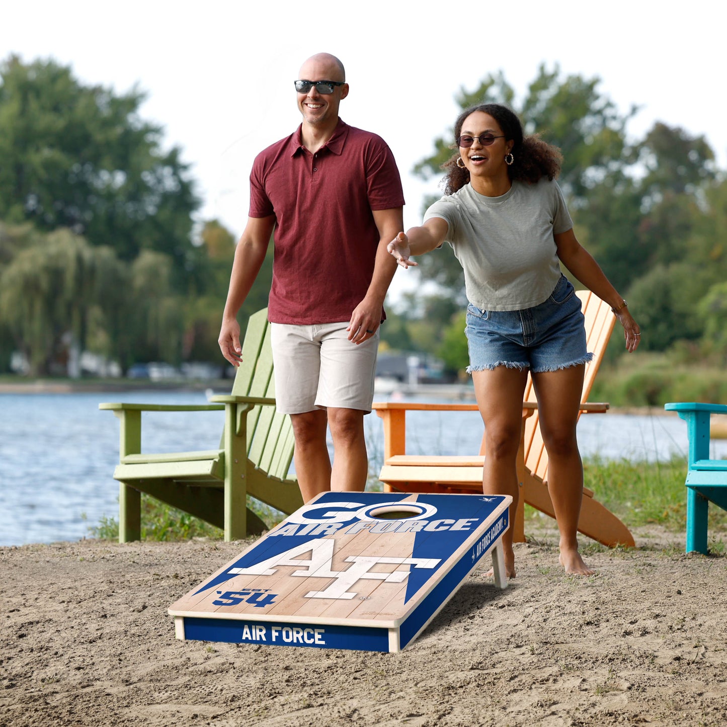 NCAA Air Force Academy 2' x 4' Slogan Series Cornhole