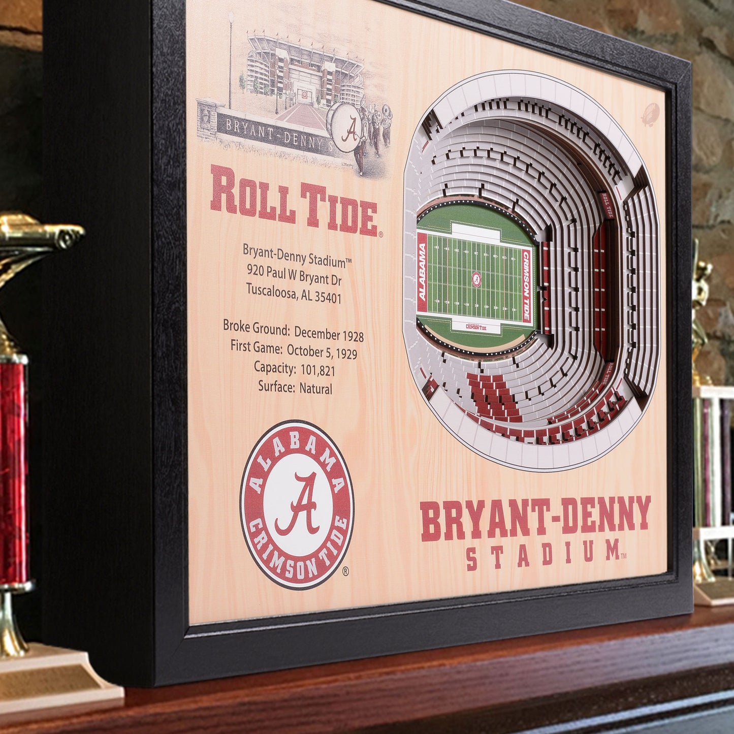 NCAA Alabama Crimson Tide 25-Layer StadiumView Wallart