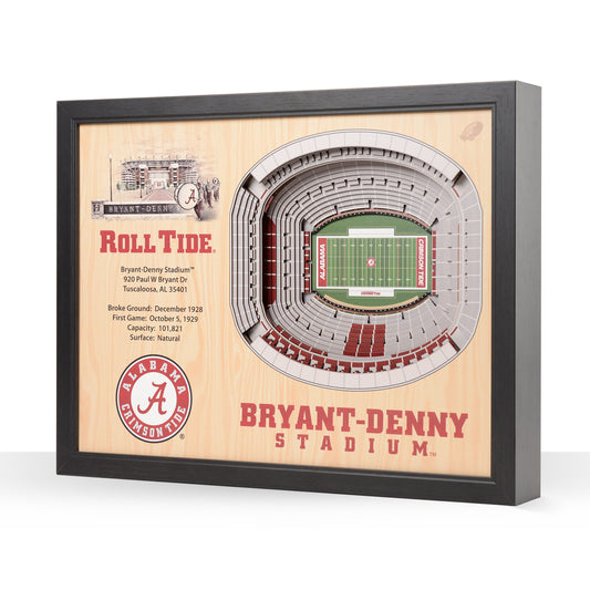 NCAA Alabama Crimson Tide 25-Layer StadiumView Wallart