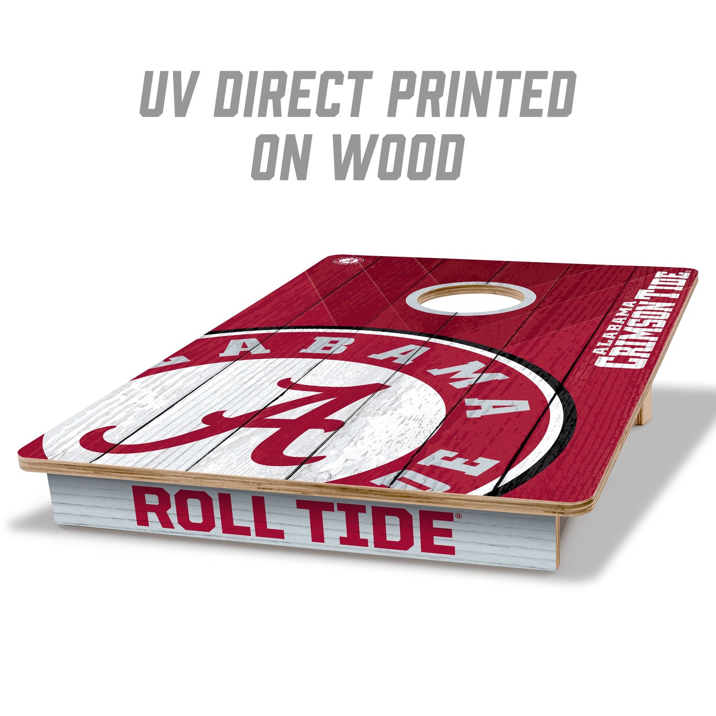 NCAA Alabama Crimson Tide 2' X 3' All-Wood Cornhole Set - Alt 1