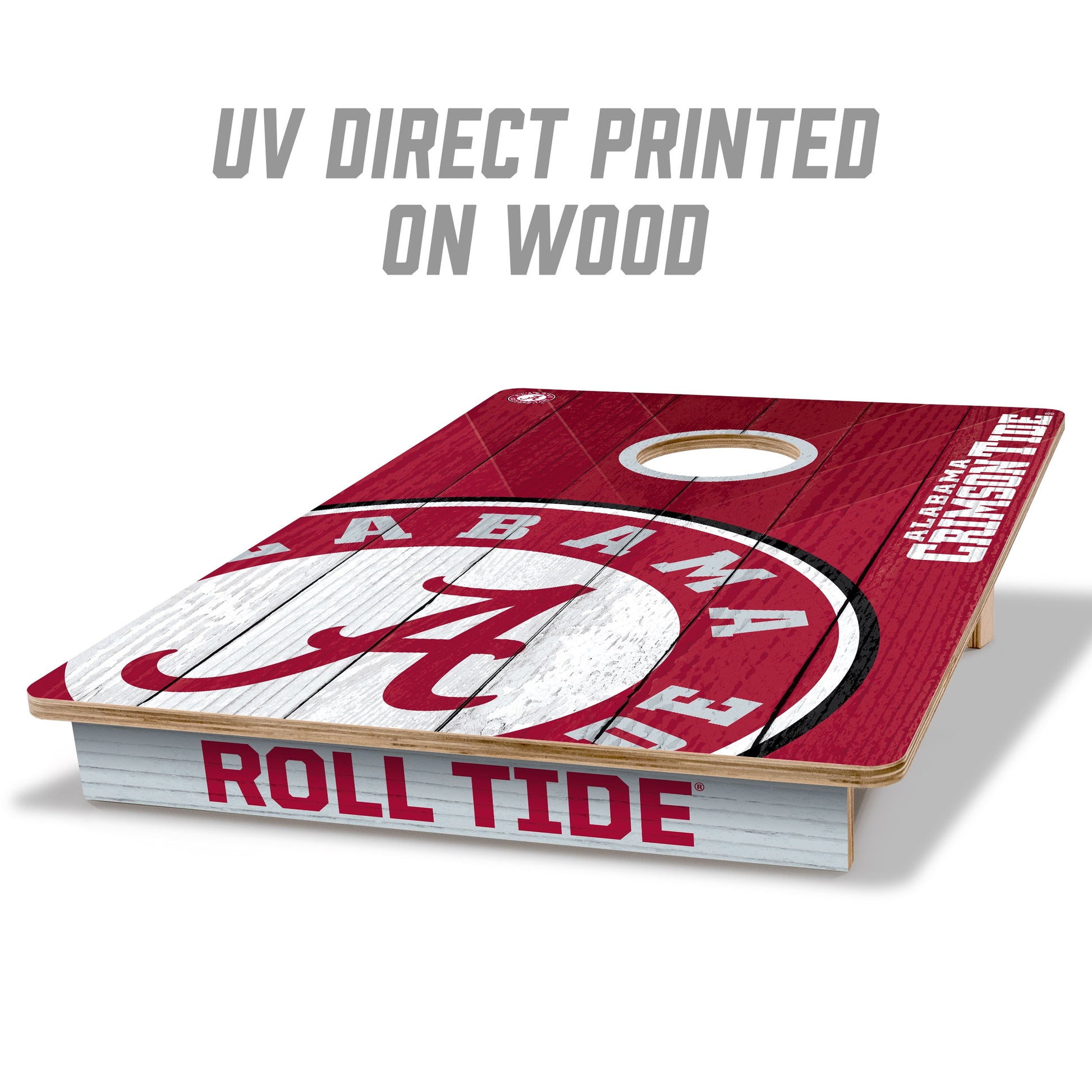 NCAA Alabama Crimson Tide 2' X 3' All-Wood Cornhole Set - Alt 1