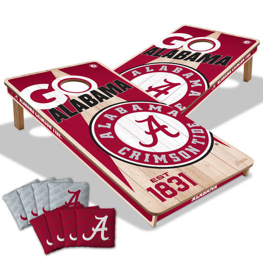 NCAA Alabama Crimson Tide 2' x 4' All-Wood Cornhole Set