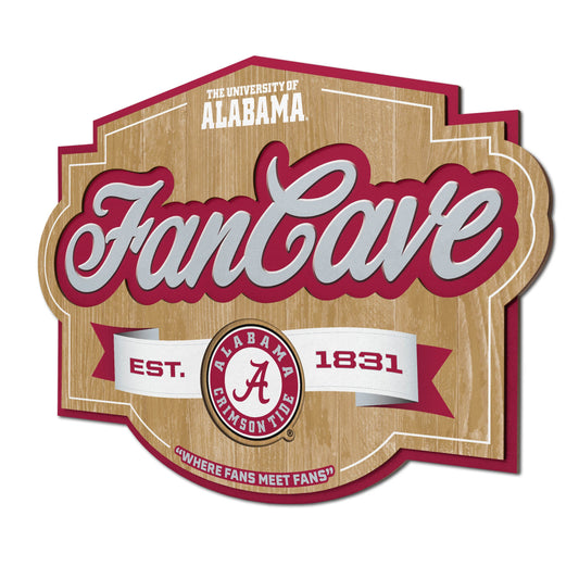 Alabama Crimson Tide Fan Cave Sign