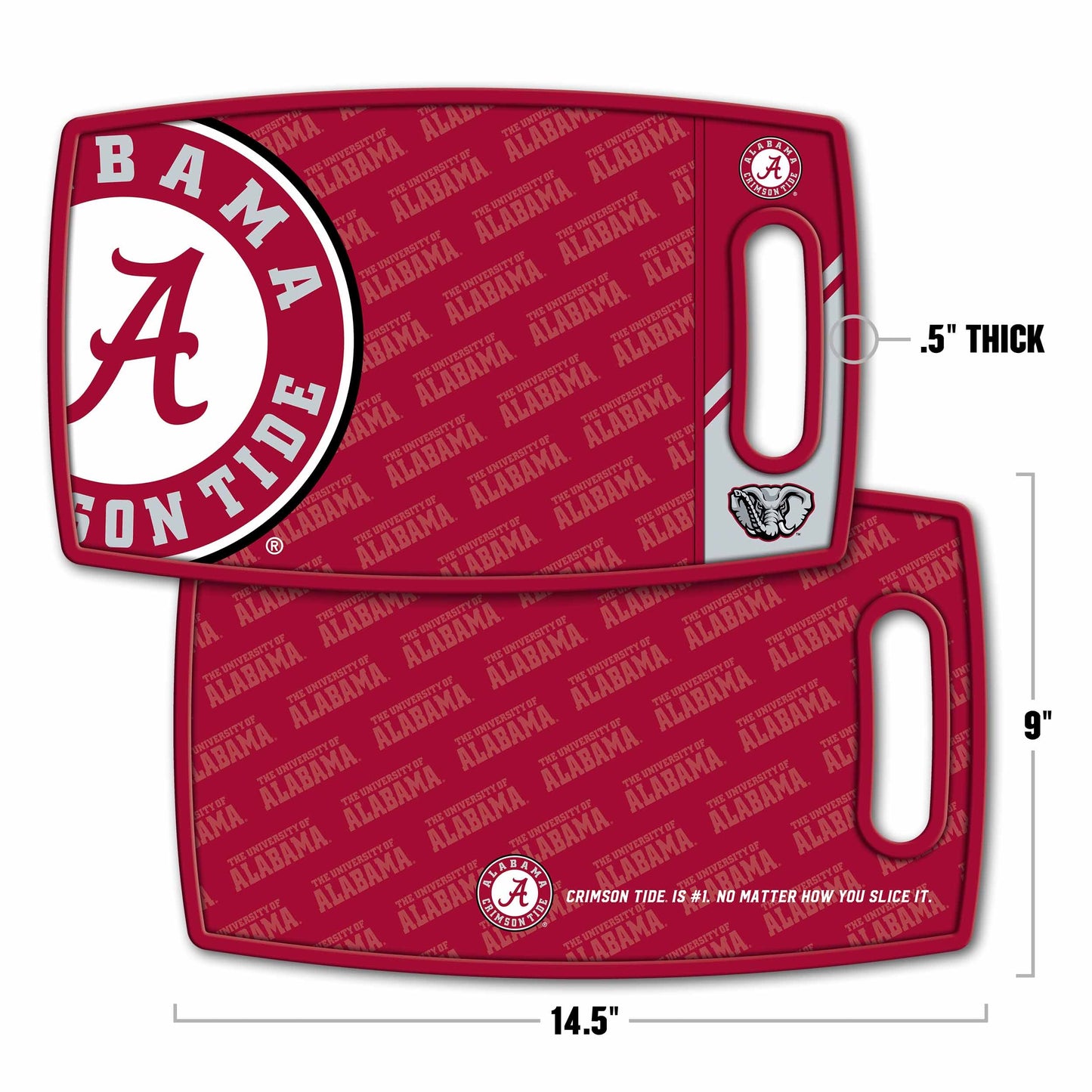 Alabama Crimson Tide Logo Series Cutting Board Alt 1