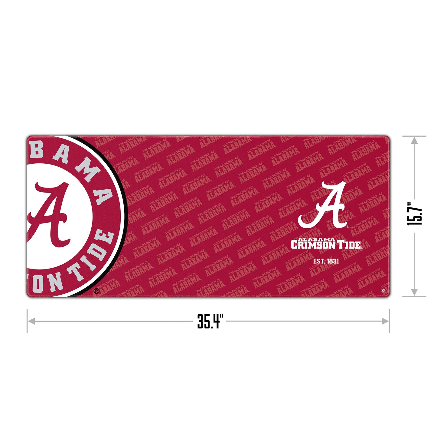 Alabama Crimson Tide Logo Series Desk Pad Alt 1