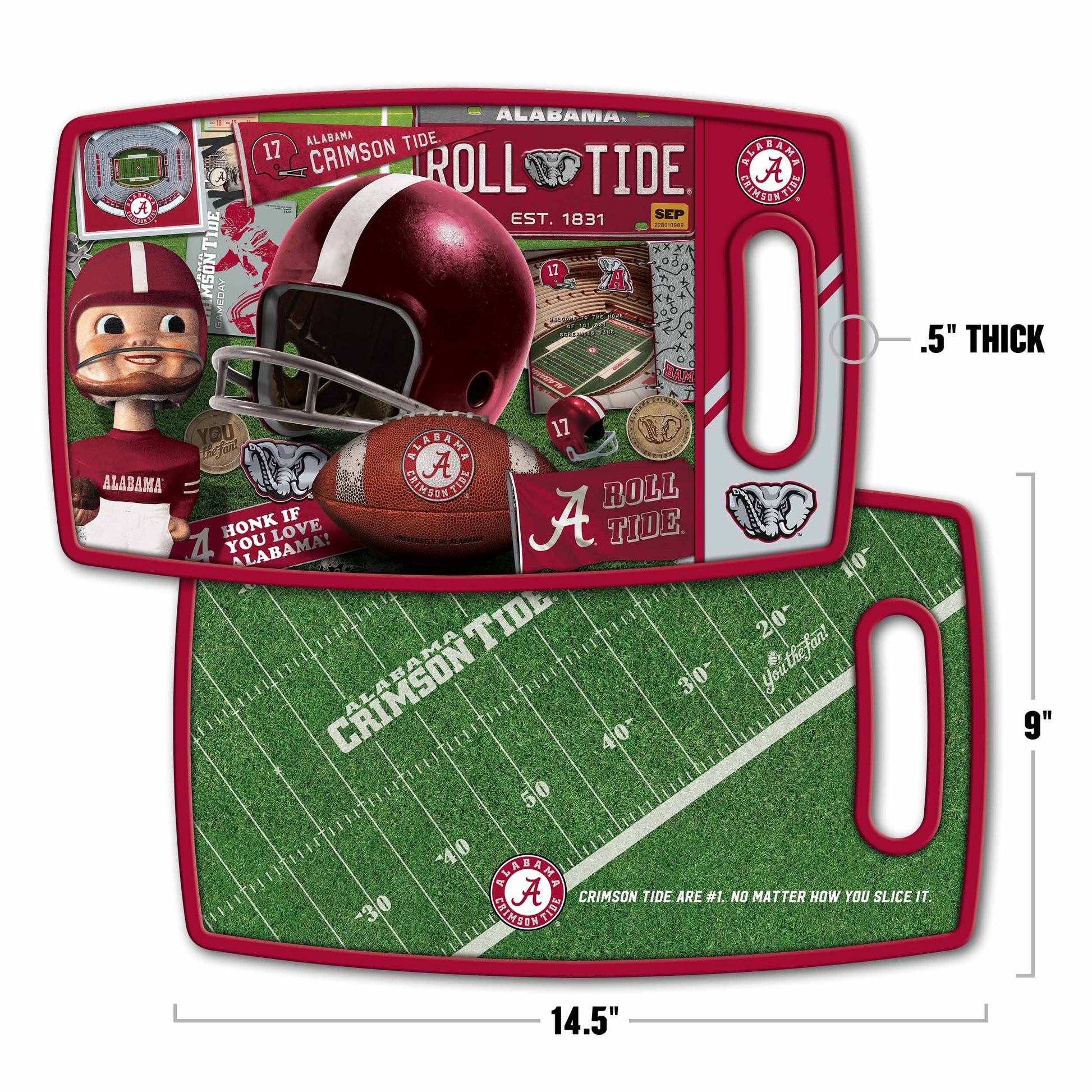 Alabama Crimson Tide Retro Series Cutting Board Alt 1