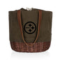 Pittsburgh Steelers - Coronado Canvas and Willow Basket Tote
