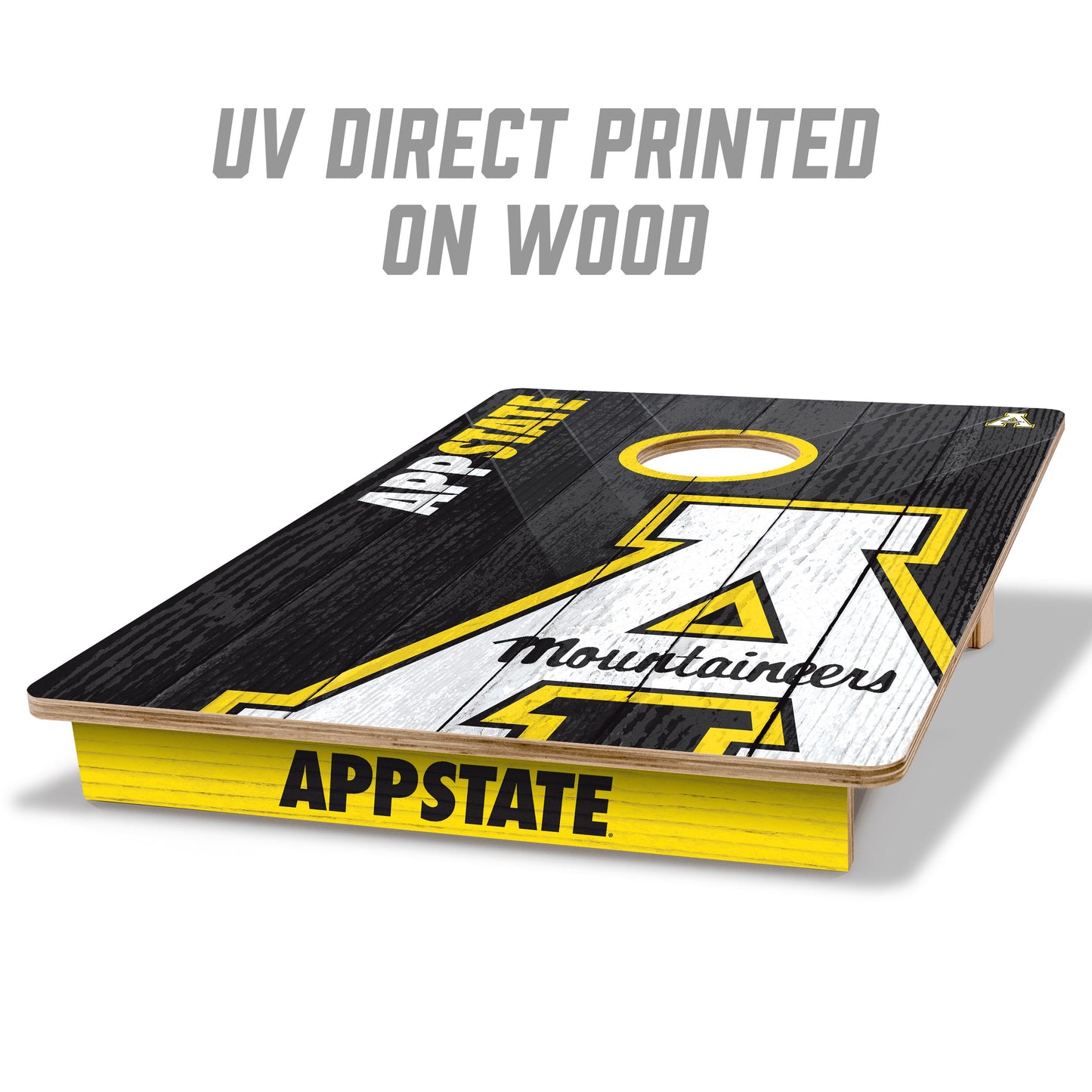 NCAA Appalachian State Mountaineers 2' X 3' All-Wood Cornhole Set - Alt 1