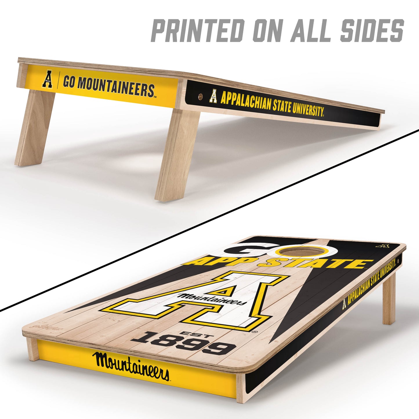 NCAA Appalachian State Mountaineers 2' x 4' Slogan Series Cornhole