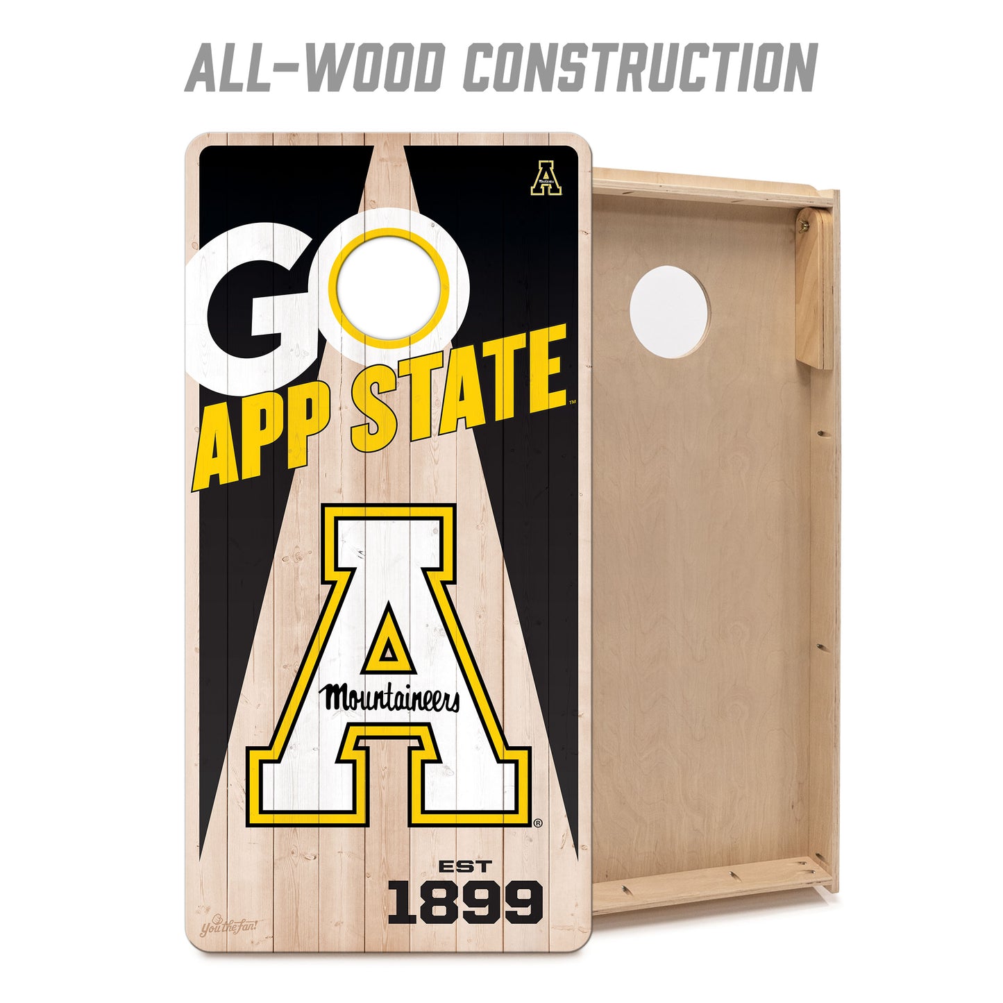 NCAA Appalachian State Mountaineers 2' x 4' Slogan Series Cornhole