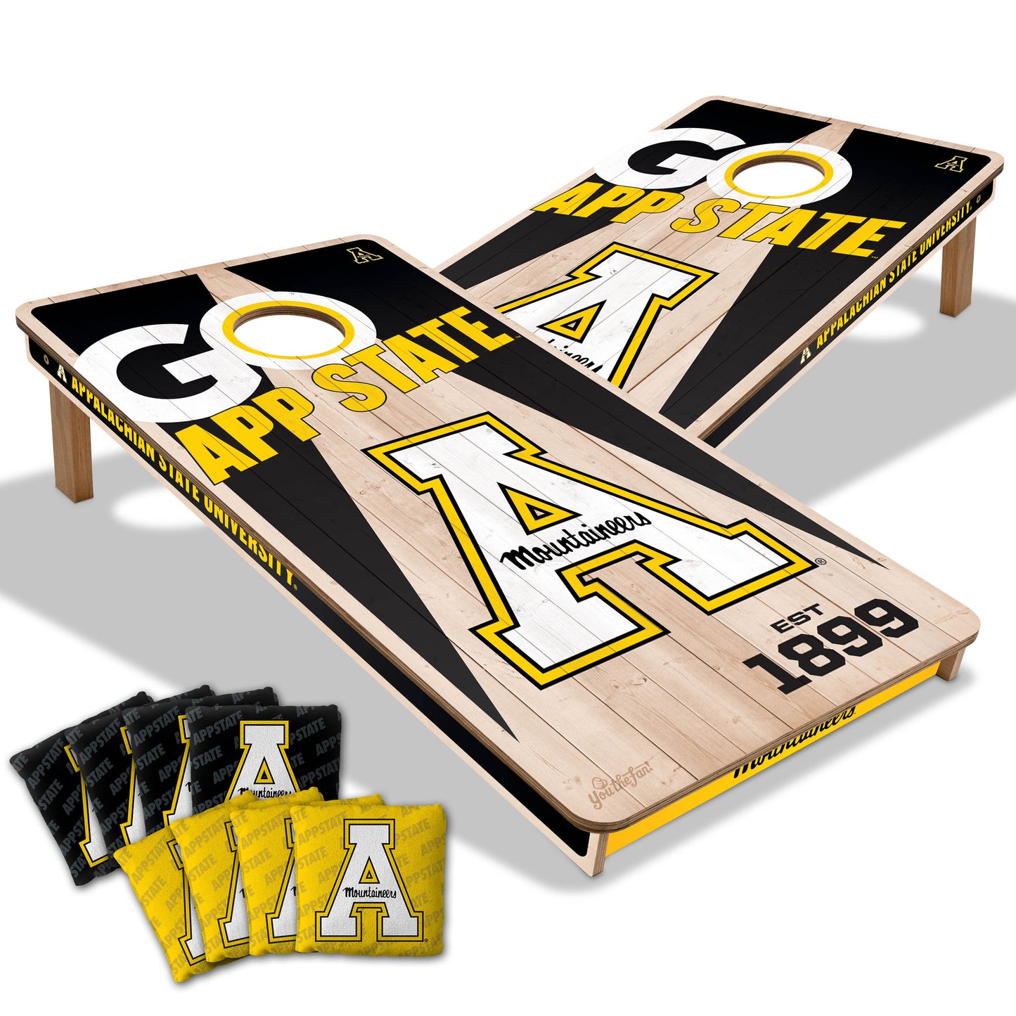NCAA Appalachian State Mountaineers 2' x 4' Slogan Series Cornhole