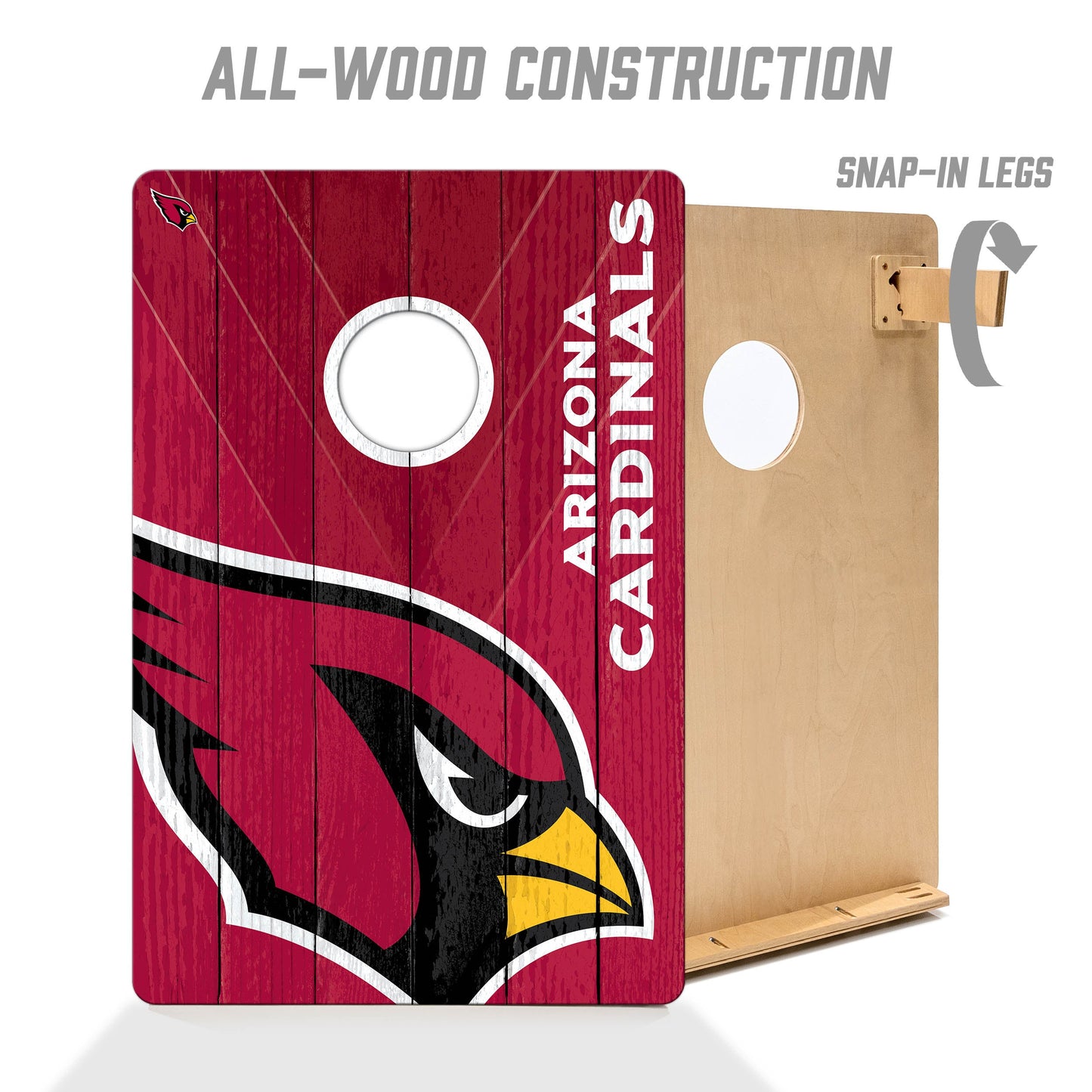 NFL Arizona Cardinals 2' X 3' All-Wood Cornhole Set - Alt 2