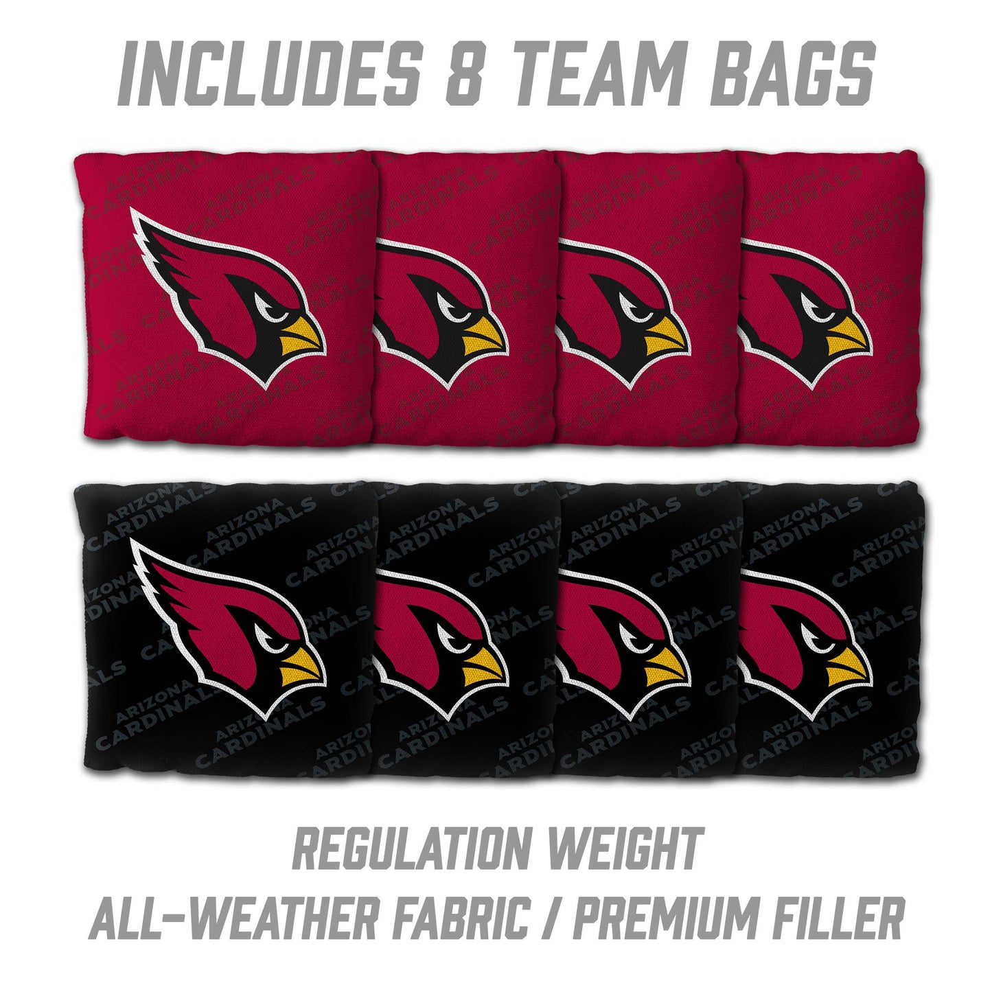 NFL Arizona Cardinals 2' X 3' All-Wood Cornhole Set - Alt 3
