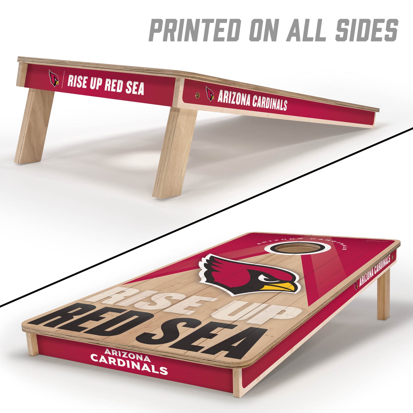 NFL Arizona Cardinals 2' x 4' All-Wood Cornhole Set