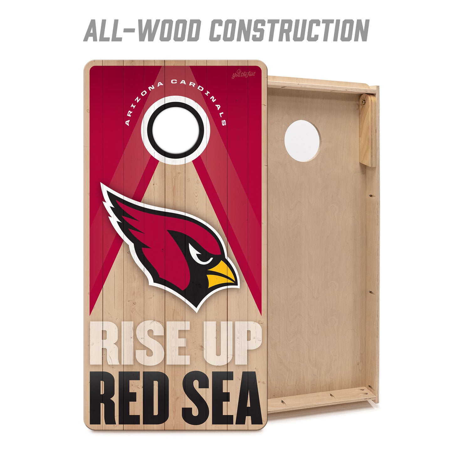 NFL Arizona Cardinals 2' x 4' All-Wood Cornhole Set