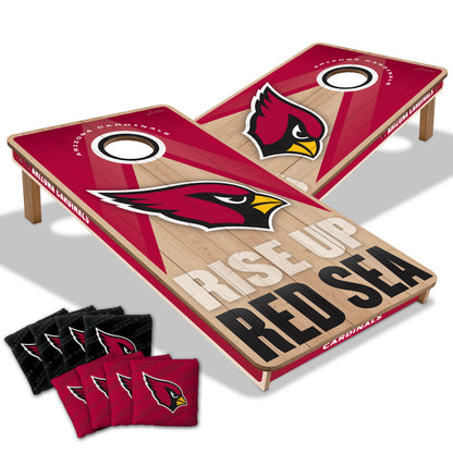 NFL Arizona Cardinals 2' x 4' All-Wood Cornhole Set