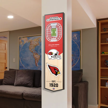 NFL Arizona Cardinals 3D Stadium Banner 8' X 32'