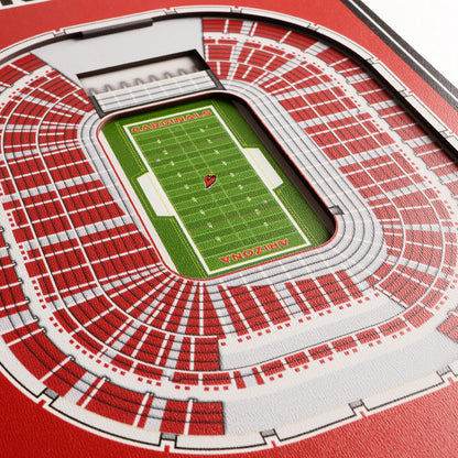 NFL Arizona Cardinals 3D Stadium Banner 8' X 32'