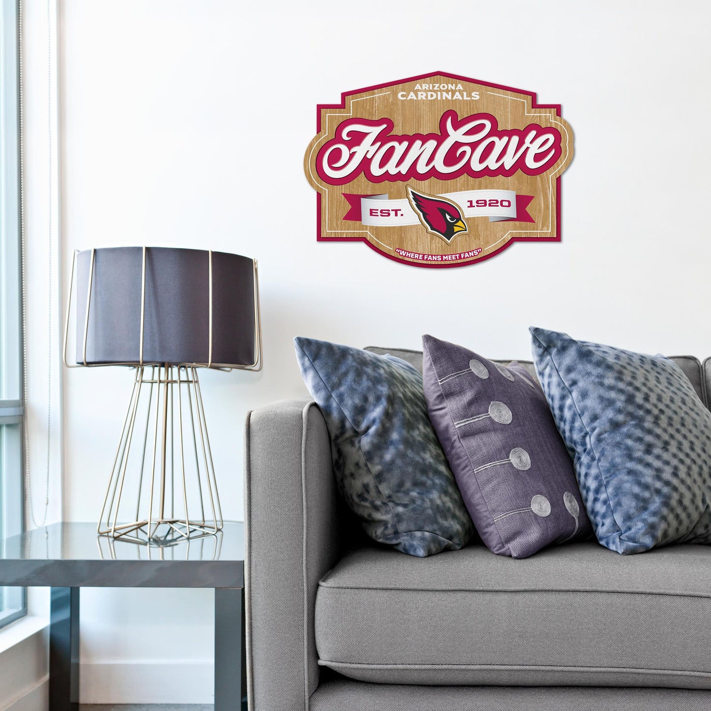 Arizona Cardinals Fan Cave Wall Art Alt 1