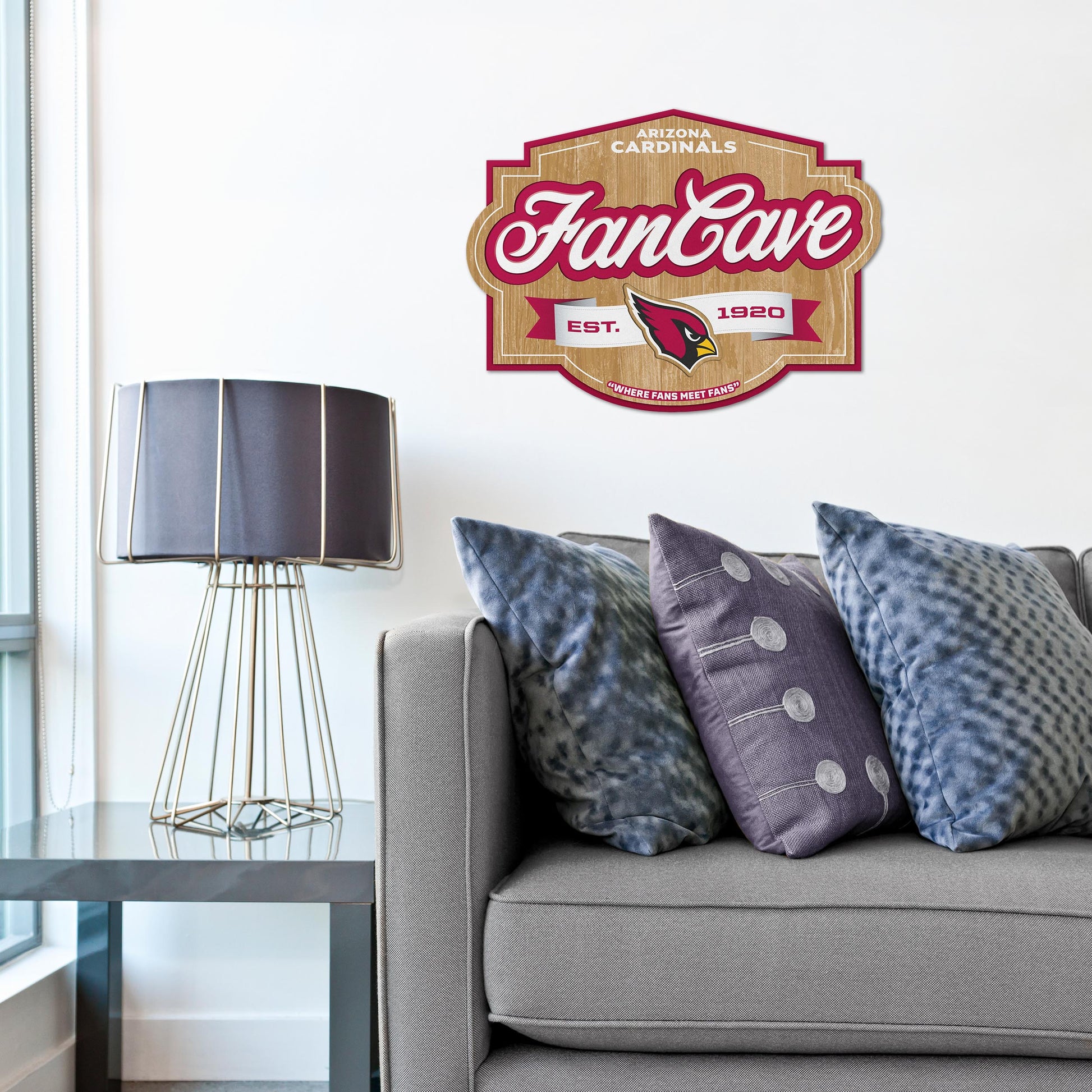 Arizona Cardinals Fan Cave Wall Art Alt 1