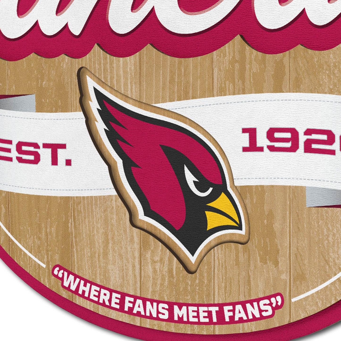 Arizona Cardinals Fan Cave Wall Art Alt 3