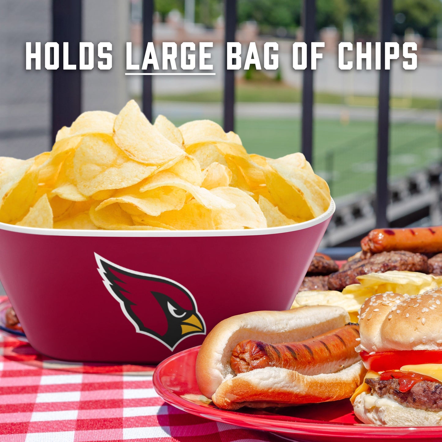Arizona Cardinals Large Party Bowl Alt 4