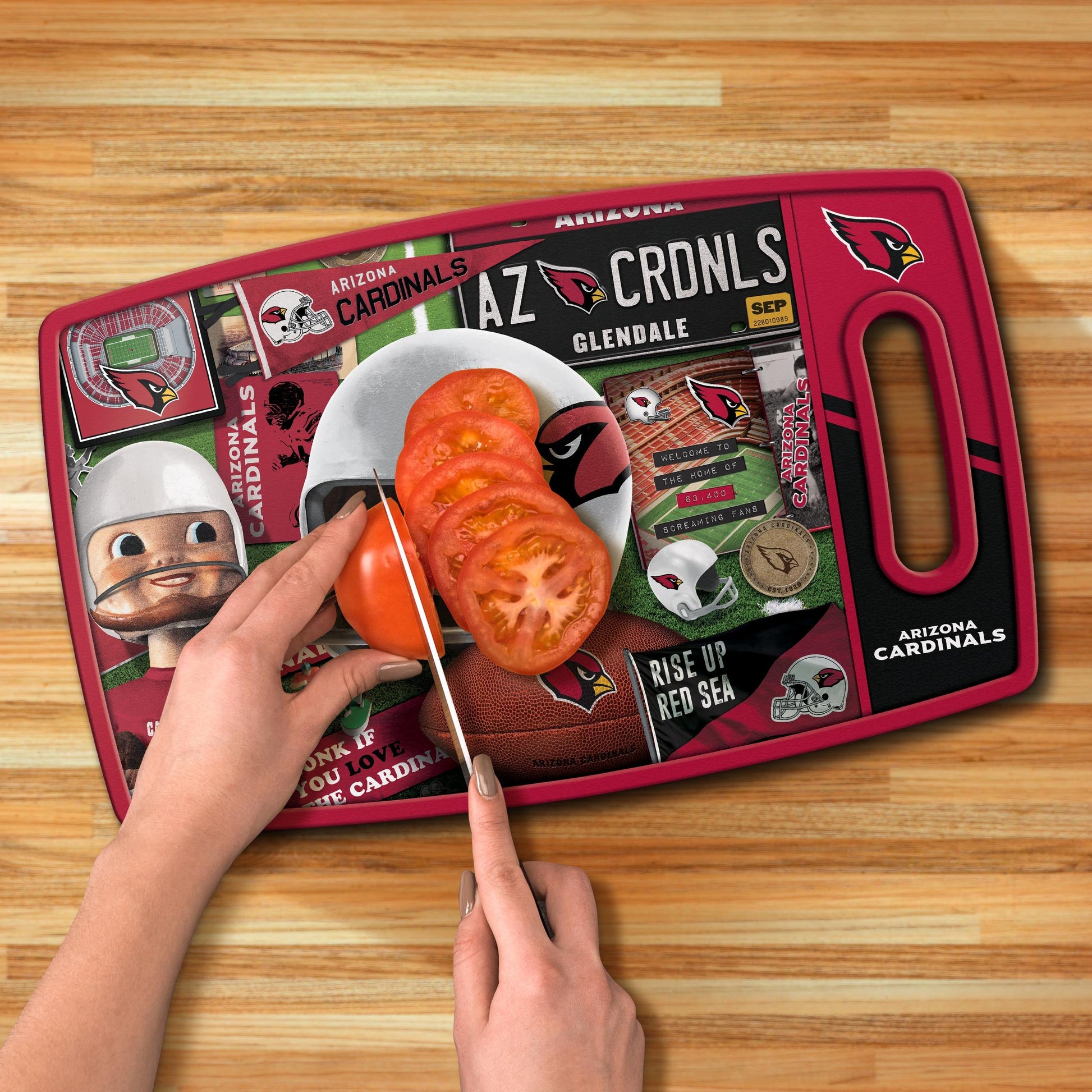 Arizona Cardinals Retro Series Cutting Board Alt 3