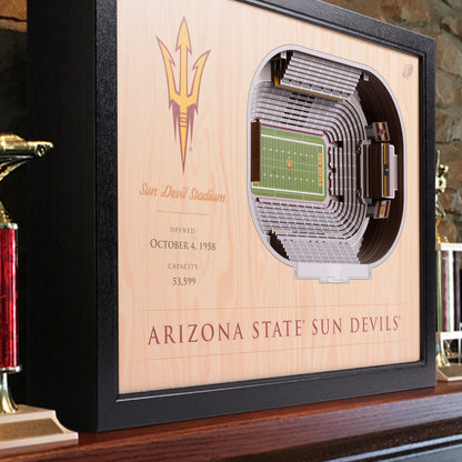 NCAA Arizona State Sun Devils 25-Layer StadiumView Wallart