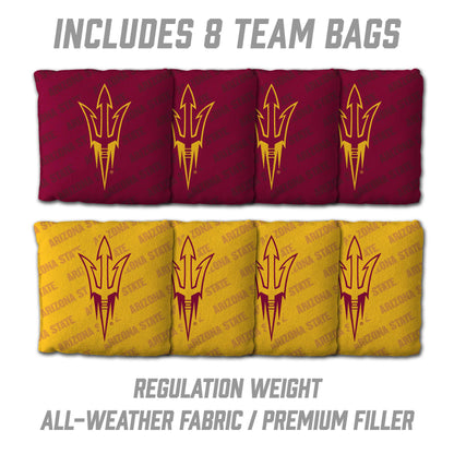 NCAA Arizona State Sun Devils 2' X 3' All-Wood Cornhole Set - Alt 3