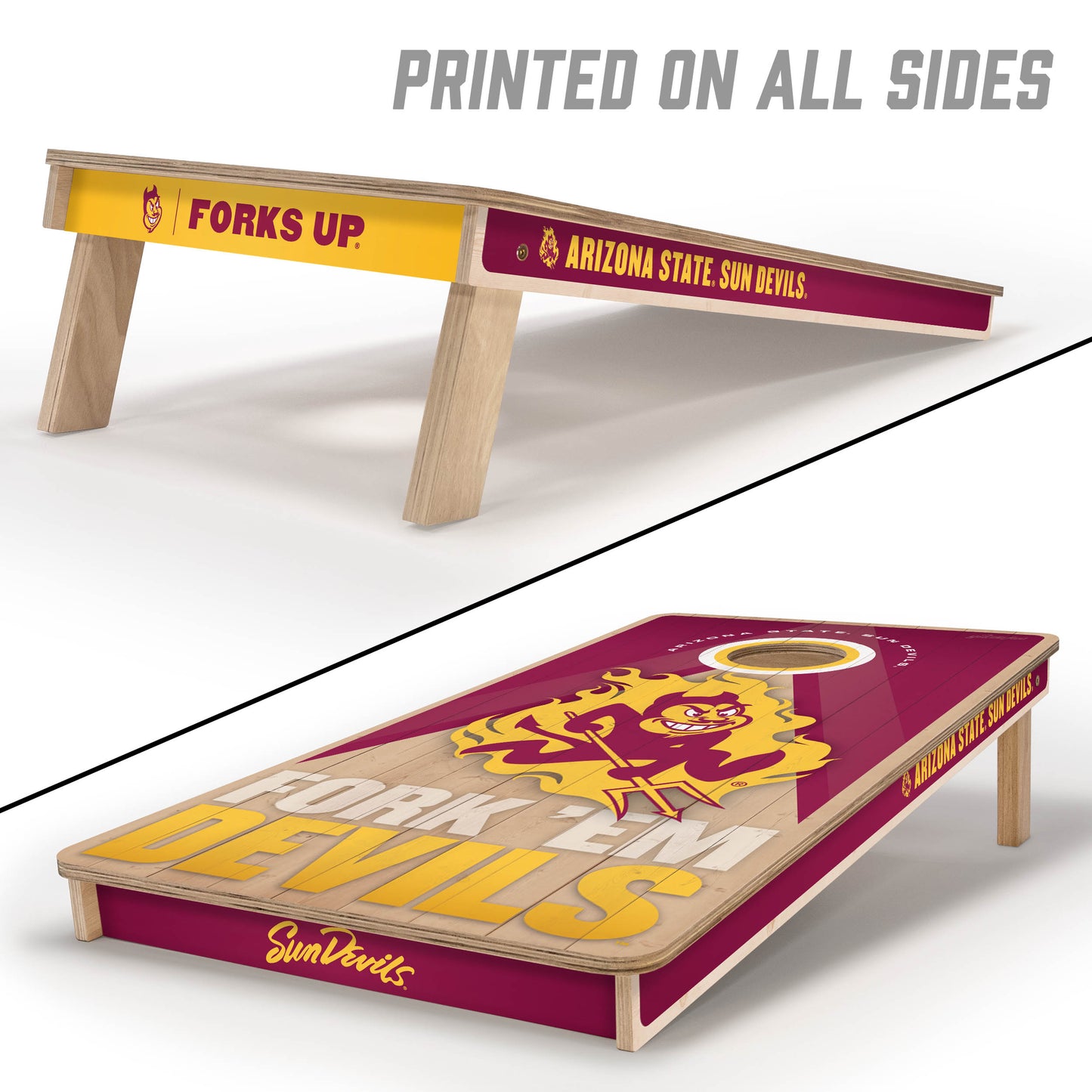 NCAA Arizona State Sun Devils 2' x 4' Slogan Series Cornhole