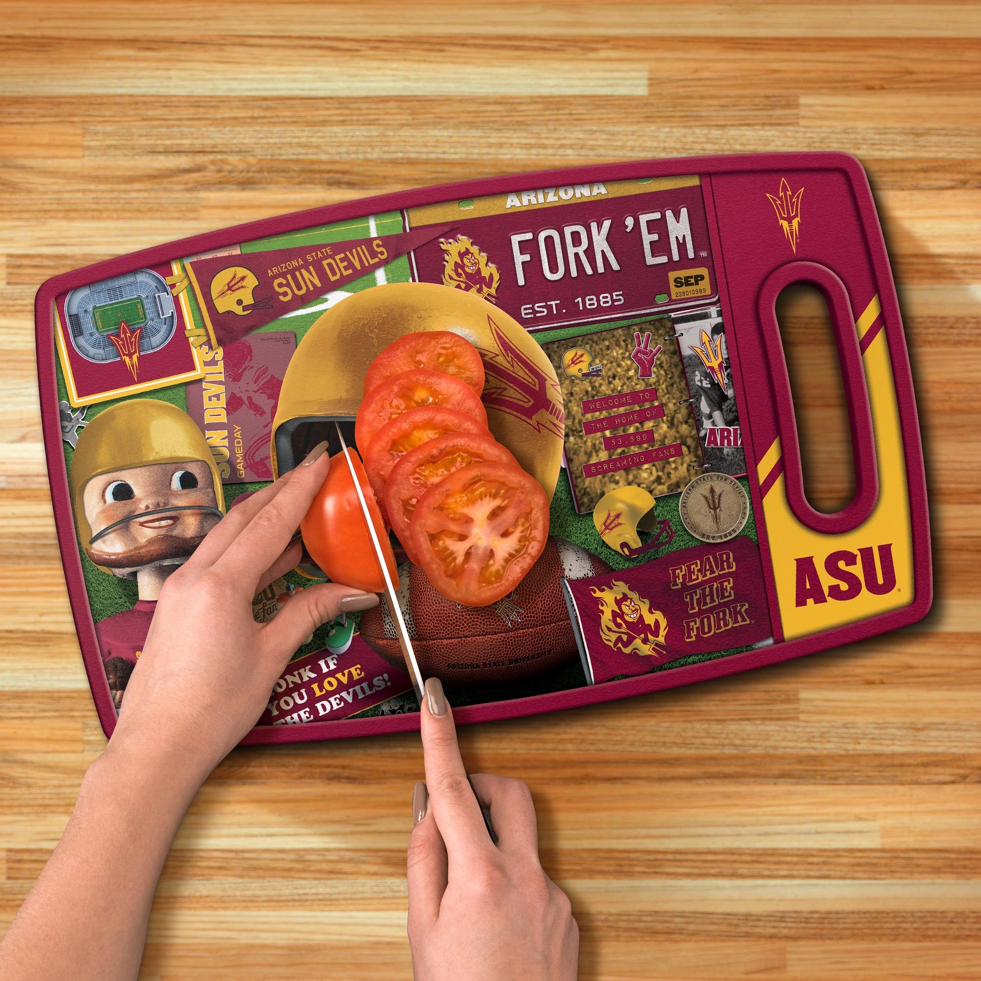 Arizona State Sun Devils Retro Series Cutting Board Alt 3
