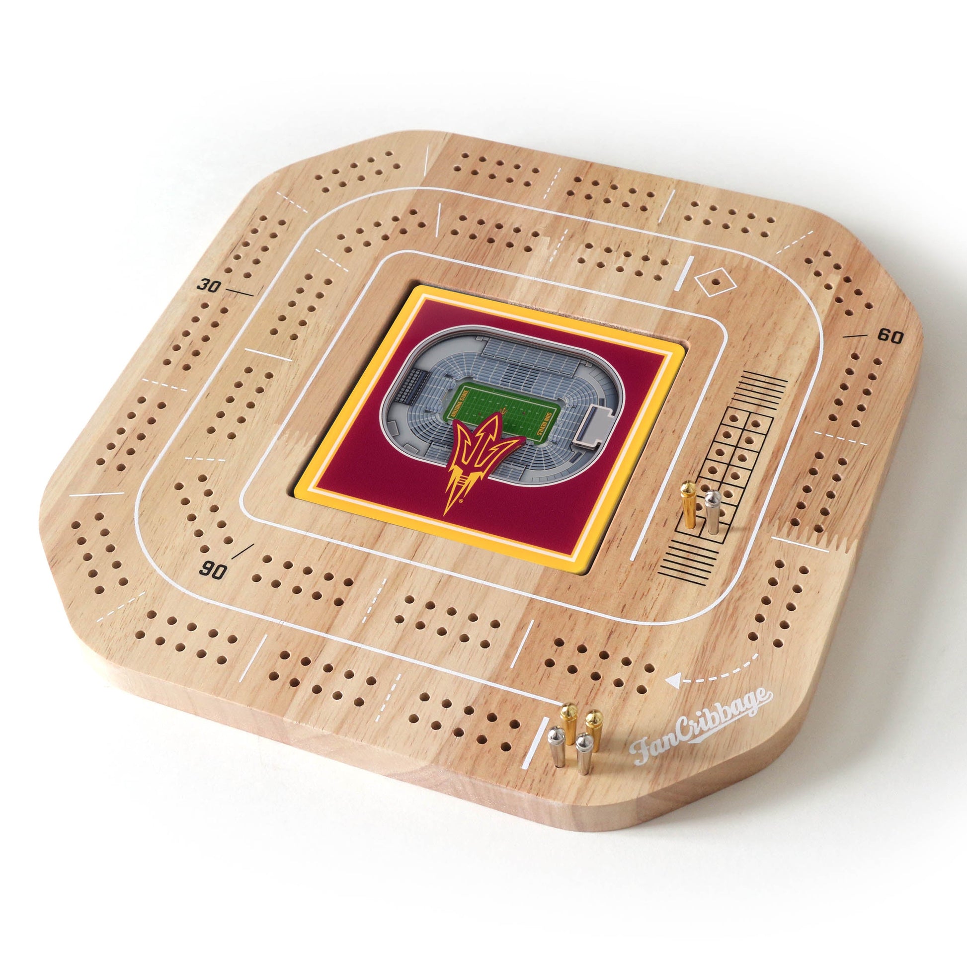 NCAA Arizona State Sun Devils StadiumView Cribbage