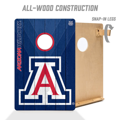 NCAA Arizona Wildcats 2' X 3' All-Wood Cornhole Set - Alt 2