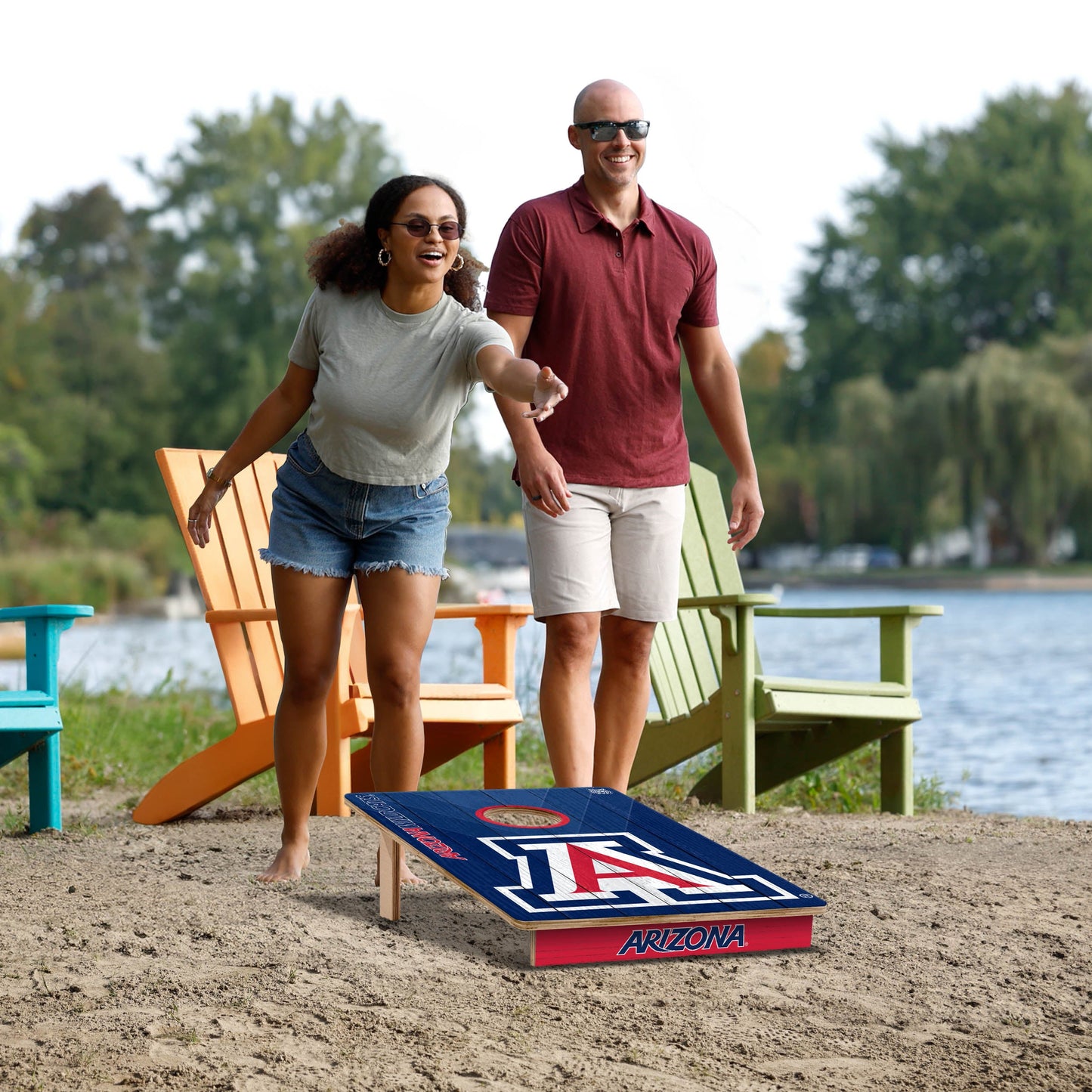 NCAA Arizona Wildcats 2' X 3' All-Wood Cornhole Set - Alt 5