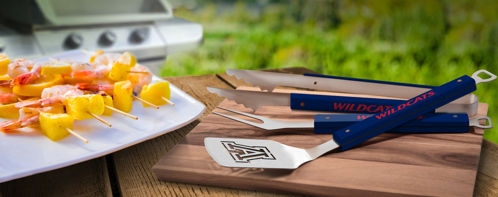 NCAA Arizona Wildcats Spirit Series 3-Piece BBQ Set - Alt View 1
