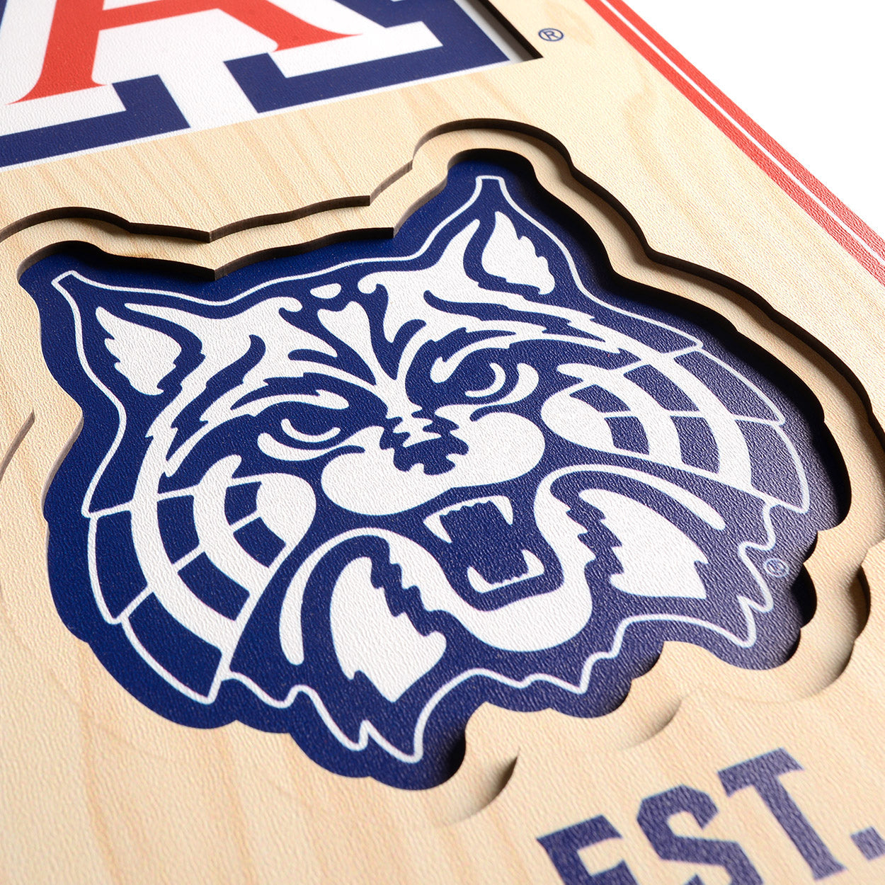 NCAA Arizona Wildcats 3D Stadium Banner 8' X 32'