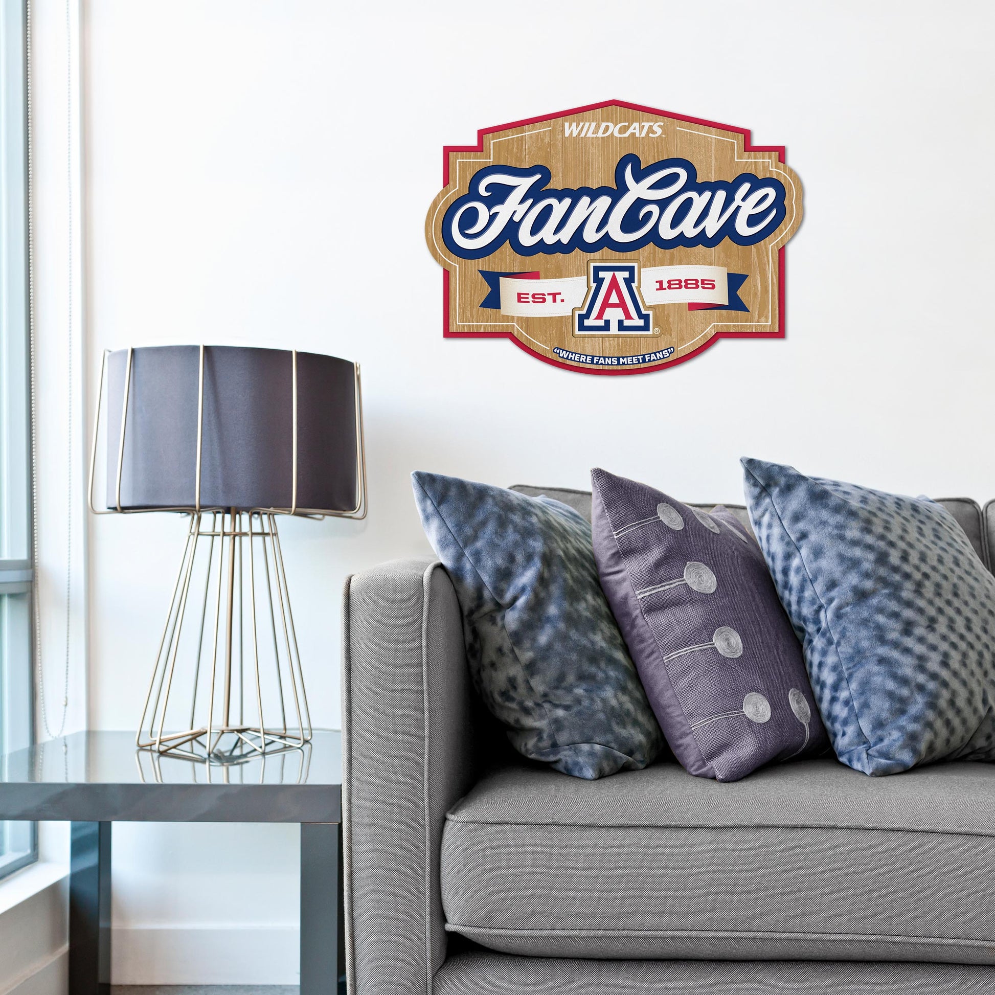 Arizona Wildcats Fan Cave Sign Alt 1