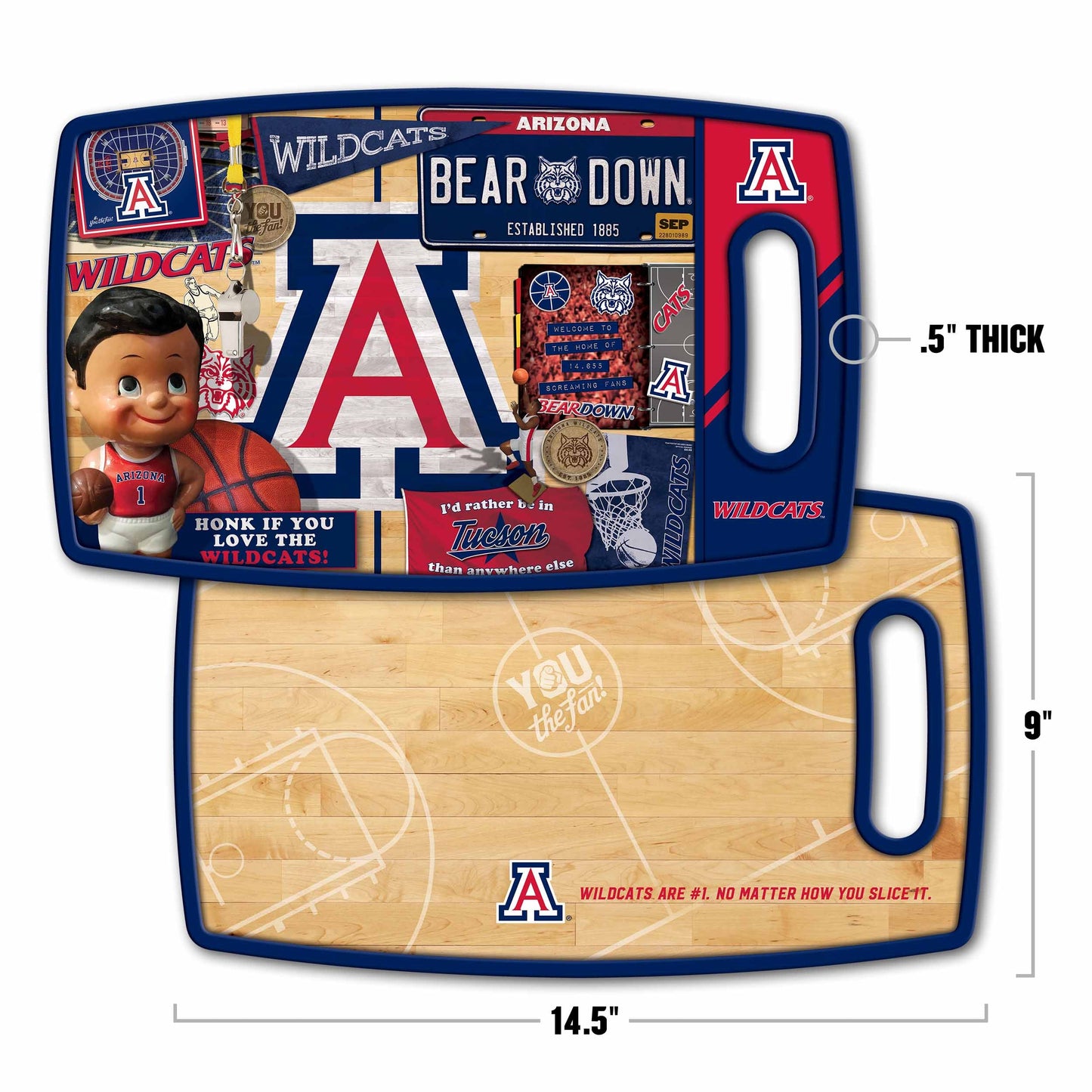 Arizona Wildcats Retro Series Cutting Board Alt 1