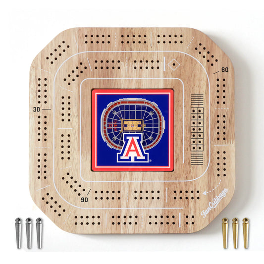 NCAA Arizona Wildcats StadiumView Cribbage