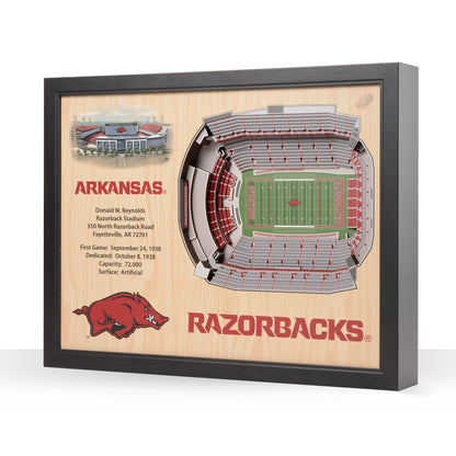 NCAA Arkansas Razorbacks 25-Layer StadiumView Wallart
