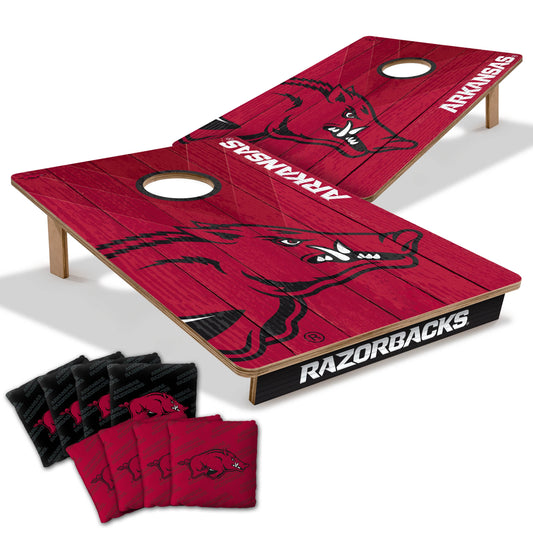 NCAA Arkansas Razorbacks 2' X 3' All-Wood Cornhole Set-main
