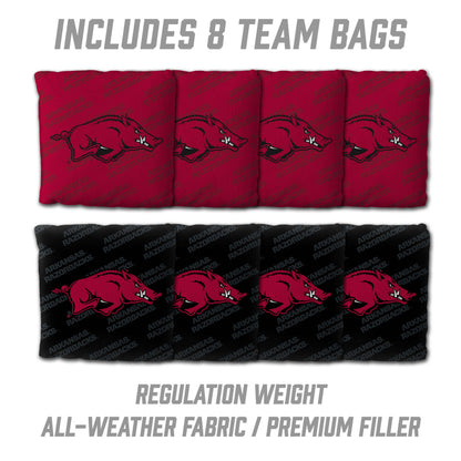 NCAA Arkansas Razorbacks 2' x 4' All-Wood Cornhole Set